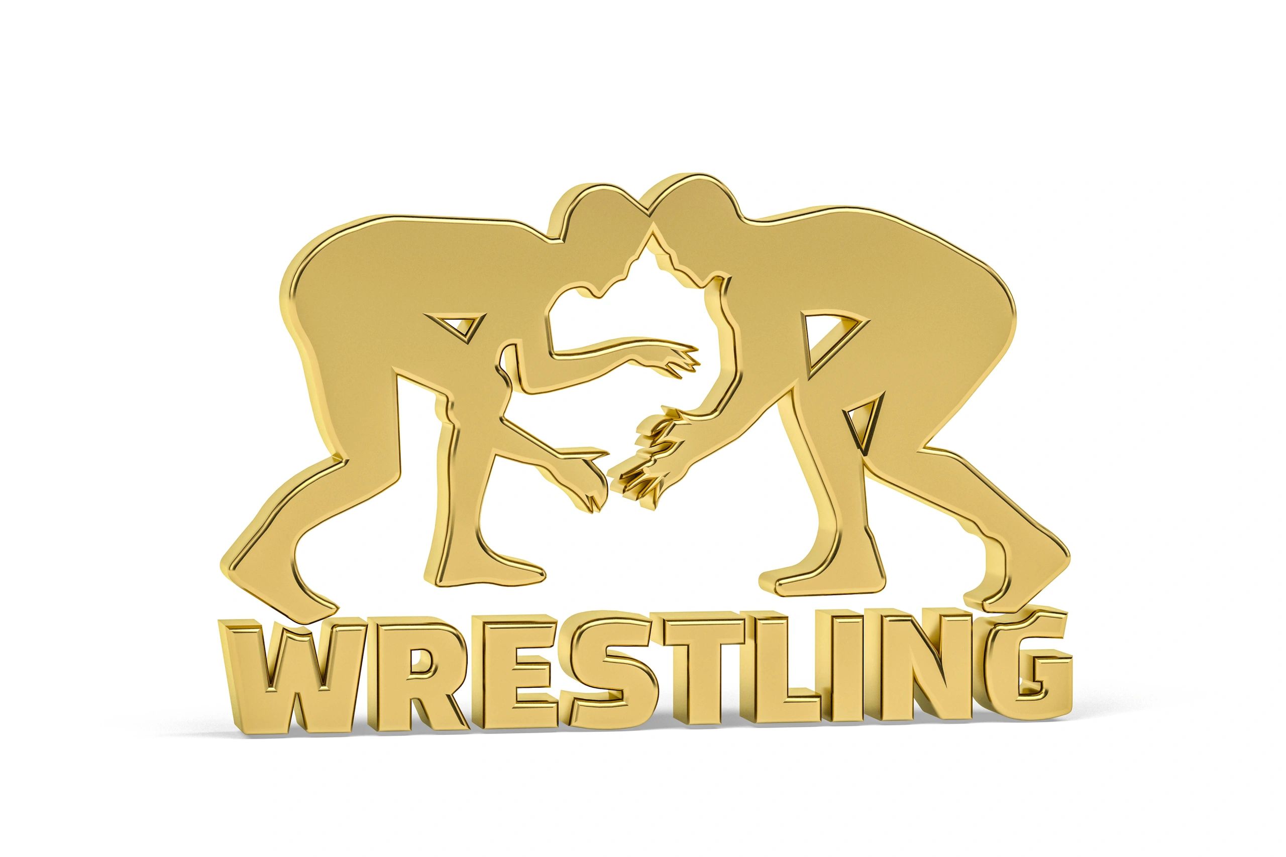 Young wrestlers learning new techniques.